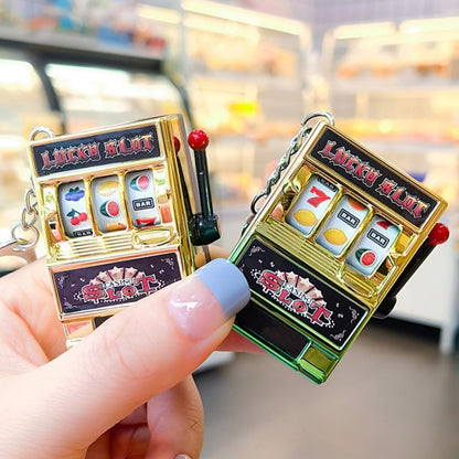 Keychain, Miniature Fruit Slot Machines Keychain Prize Toy Keyring Pendant Jewelry Easy Carry Entertainment Gadget