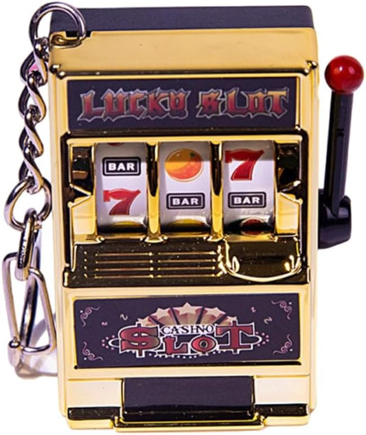 Keychain, Miniature Fruit Slot Machines Keychain Prize Toy Keyring Pendant Jewelry Easy Carry Entertainment Gadget